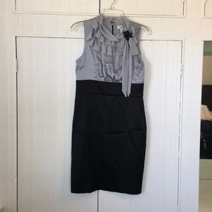 Grey and Black Dress